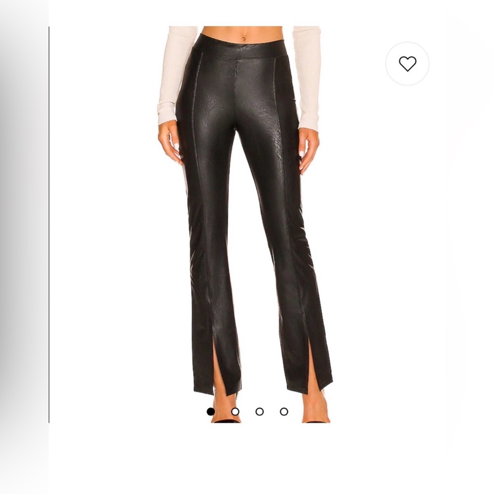 Commando Faux Leather Split Front Pants Size Medi… - image 1
